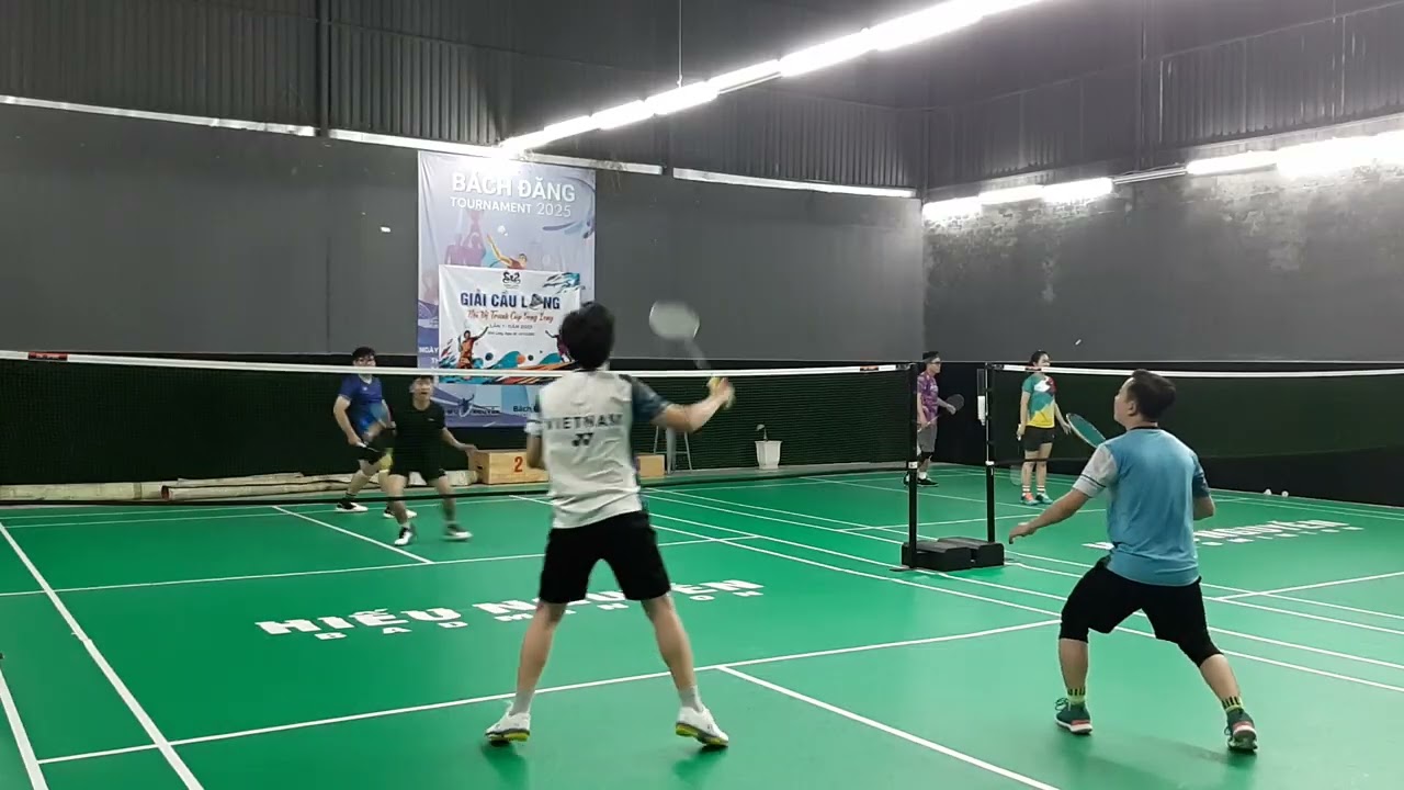 Hiền - Kha TV Vs Nam - Huy. 060226. Cầu lông giải trí, rèn luyện sức khỏe