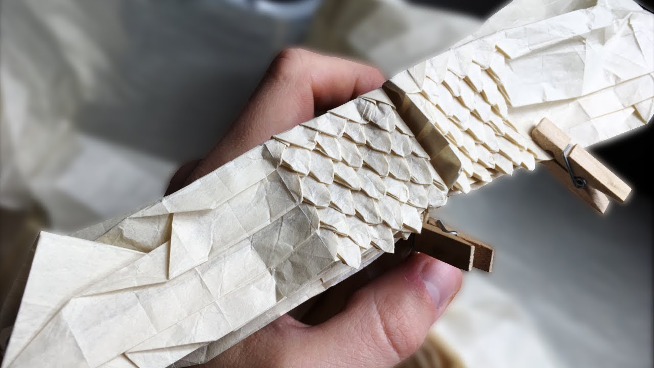 УЧЕБНОЕ ПОСОБИЕ Origami Ryujin 3.5 №2 (Сатоши Камия) СКЛАДЫВАНИЕ ПОЛУНОГИ [Тяжёлые шаги]