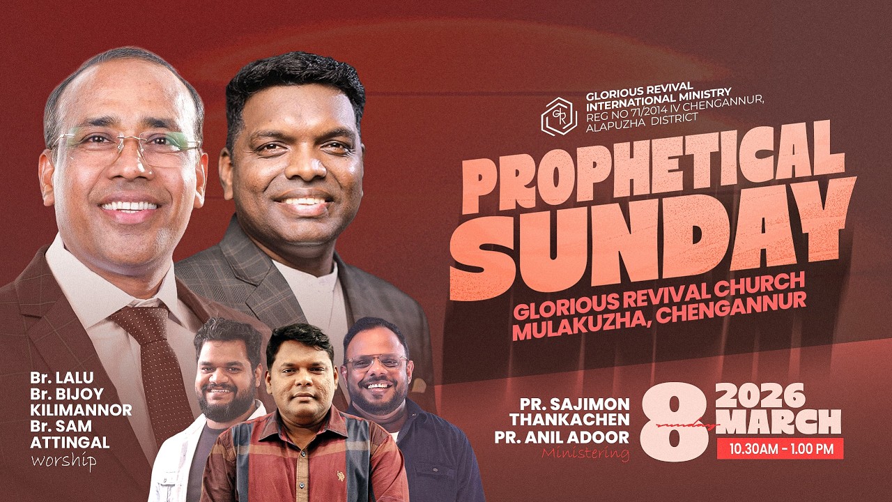 PROPHETICAL SUNDAY | Pr. Anil Adoor Worship & Message | Pr. Sajimon Thankachen Ministering | LIVE