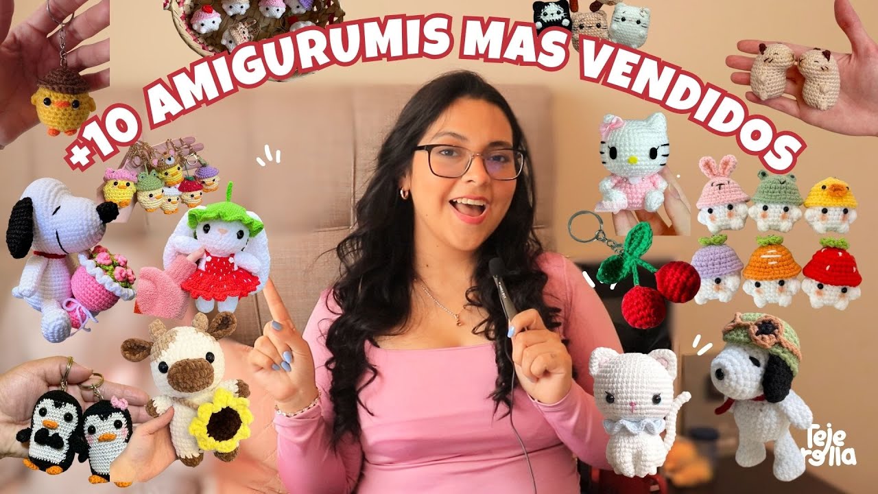 👉 Top 10 Amigurumis MÁS VENDIDOS en Ferias 🧶✨ + 5 ideas extra para ganar dinero