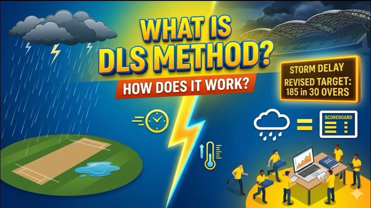 DLS Method Explained: Cricket&rsquo;s Most CONFUSING Rule Finally Made SIMPLE! 🏏