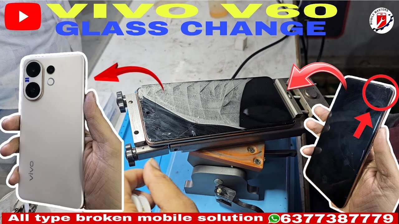 VIVO V60 glass change#shortsviral#repair #mobilerepairing#riskfree#glassreplacement#jaipurrajasthan 