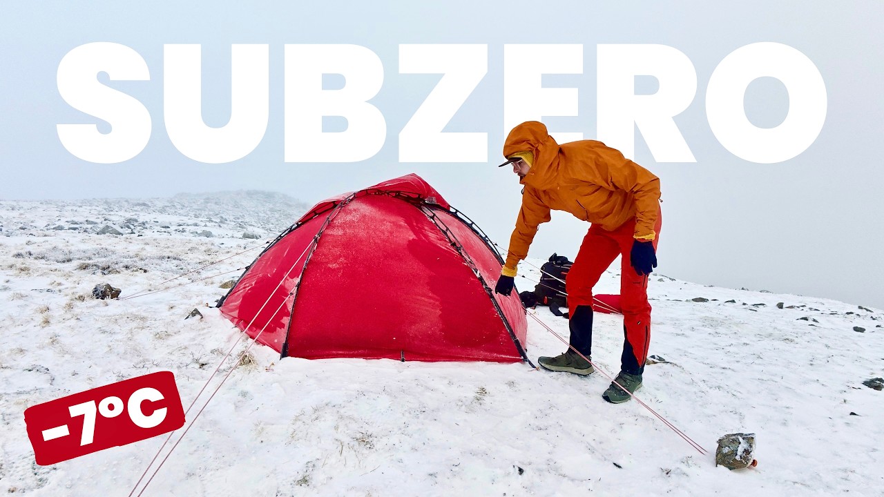 🥶⚠️ SUBZERO SOLO MOUNTAIN SUMMIT CAMPING IN WINTER ‼️HILLEBERG STAIKA | GREAT END