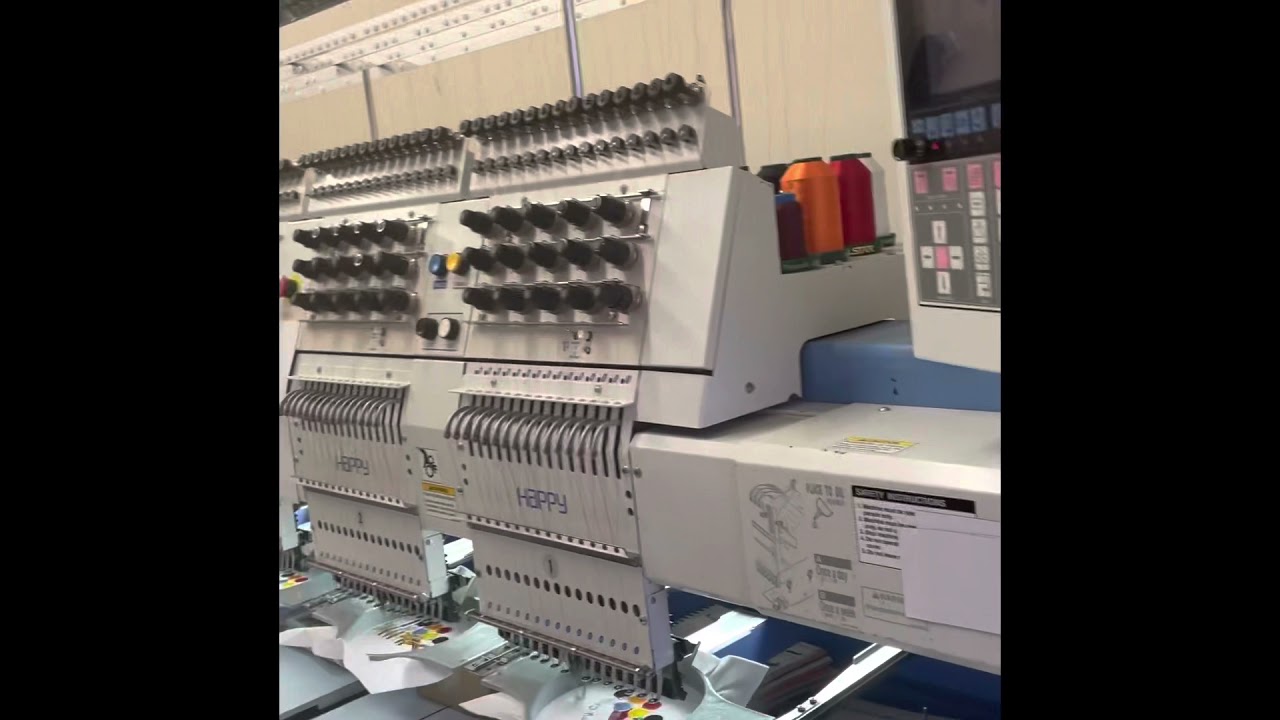 Happy HCG 1508 Embroidery Machine Operation