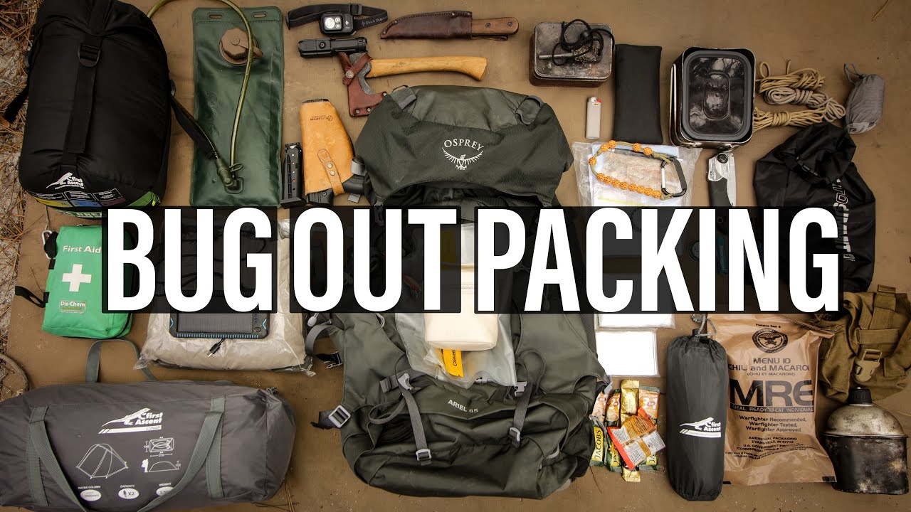BUG OUT BAG PACKING | How to pack your bug out bag contents ergonomically