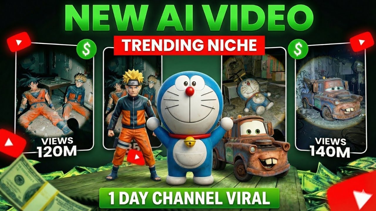 New Trending AI Videos in 5 Minutes  No Paid Tools #viralshorts