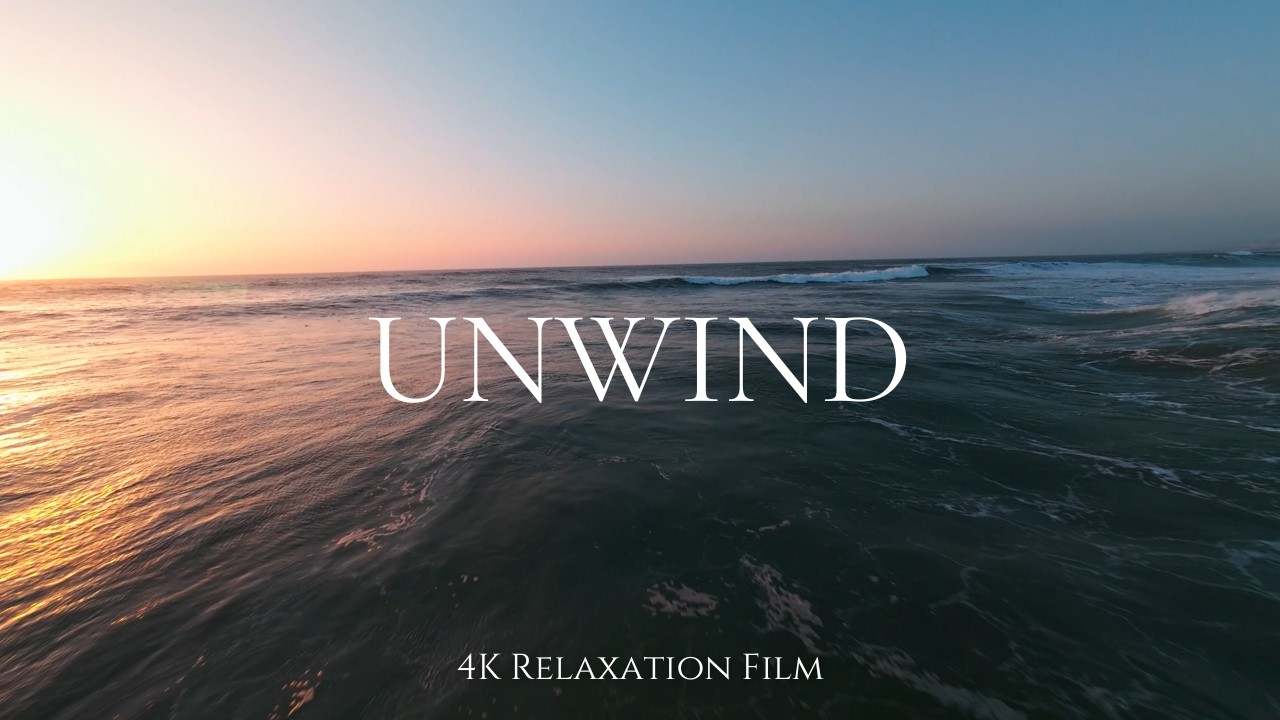UNWIND | Golden Ocean Sunset Waves &ndash; Relaxing FPV Flight Over the Atlantic (4K)