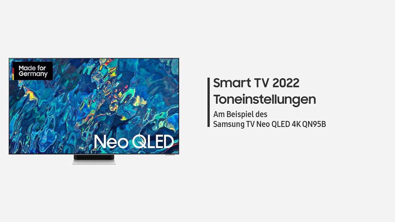 Samsung Smart TV 2022: Toneinstellungen