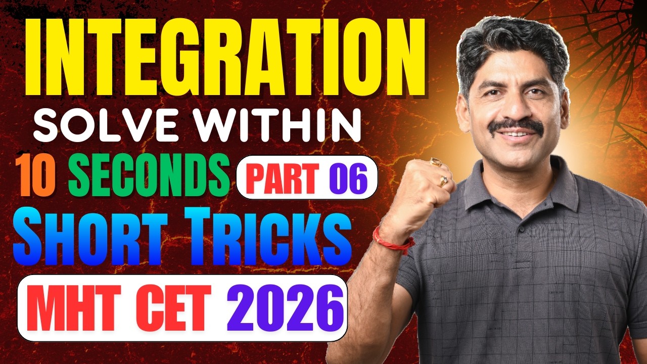 Solve Integration In 10 Sec | Short Tricks For Integration| Part 06| Sahyadri Tutorials | Mahesh Sir