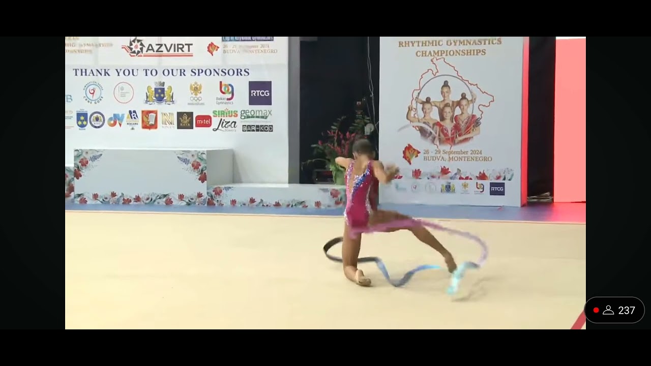 Antoaneta TZANKOVA BULGARIA - Junior Ribbon Final - FIG Balkan Cup 2024