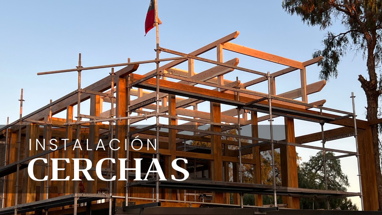 Instalación de CERCHA de MADERA para TECHO