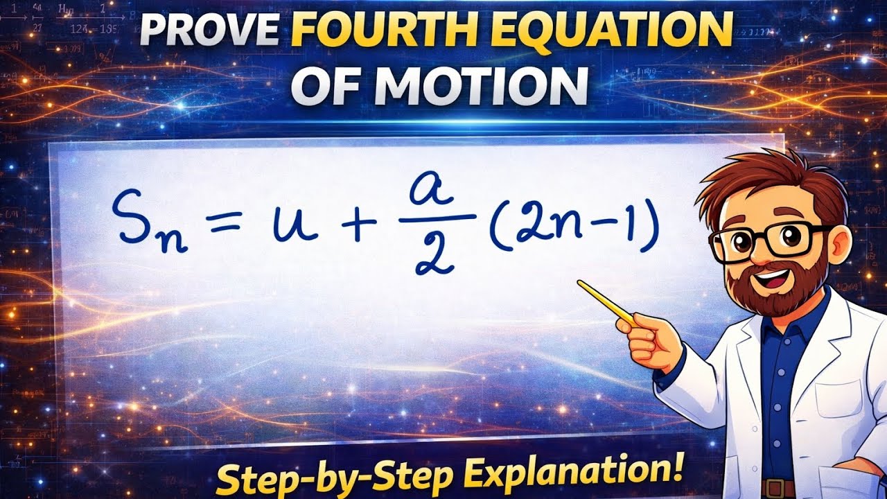 Fourth Equation of Motion – Complete Derivation | Physics