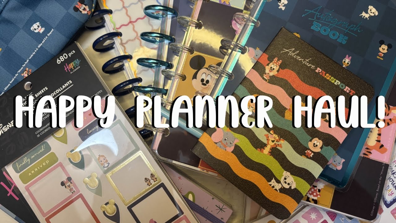 Happy Planner Summer Sale HAUL | Disney Day Adventures Be Happy Box Unboxing!