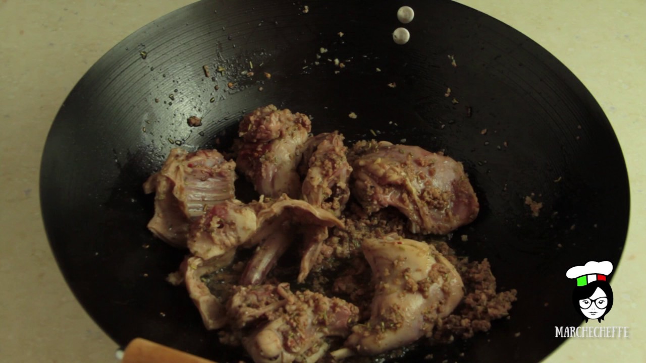 Ricette marchigiane - Il coniglio in porchetta