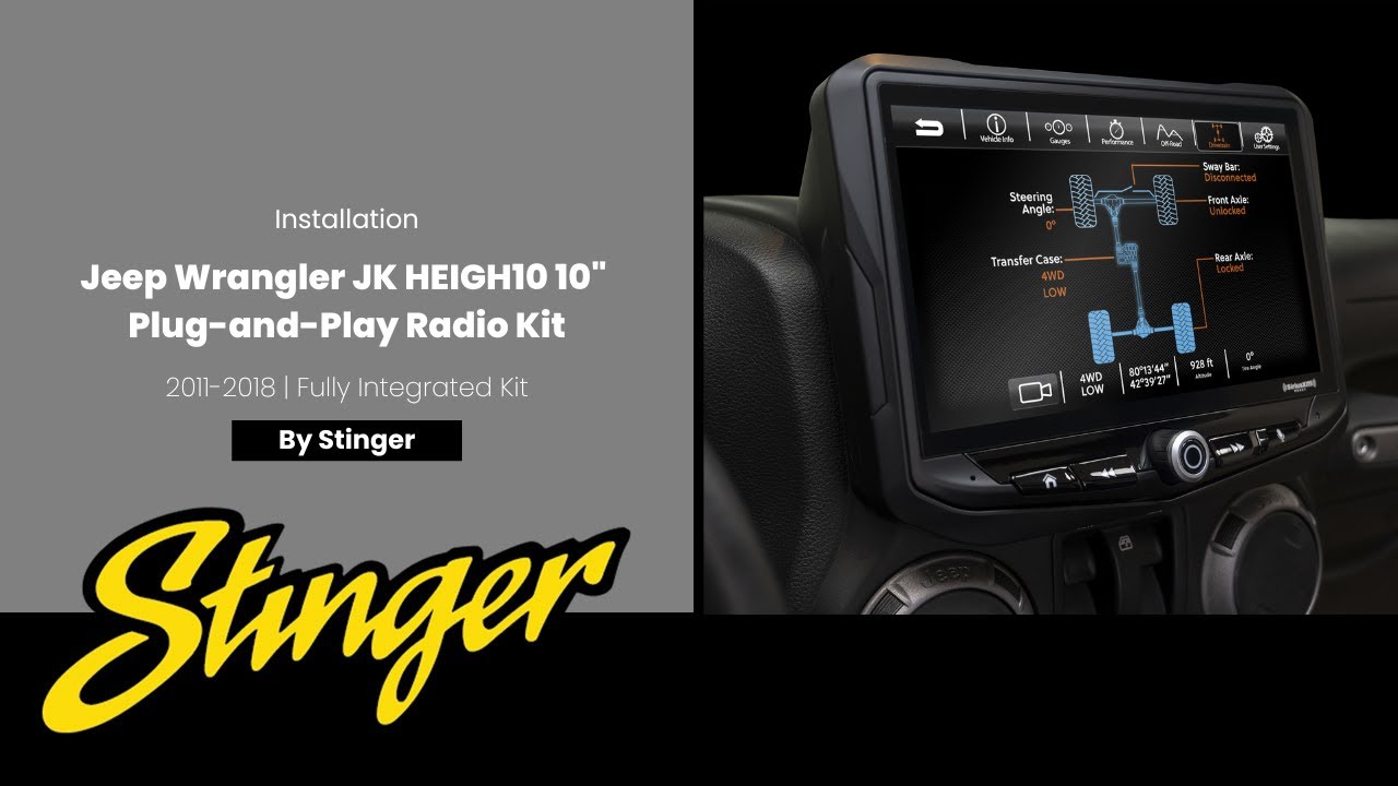 How To Upgrade Your Jeep Wrangler JK Radio (2011-2018) | Fully Integrated Kit RB10JK11K