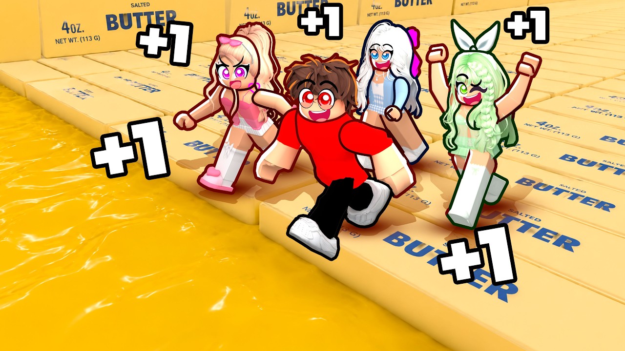ROBLOX ПОБЕГ ОТ МАСЛА +1 К СКОРОСТИ...