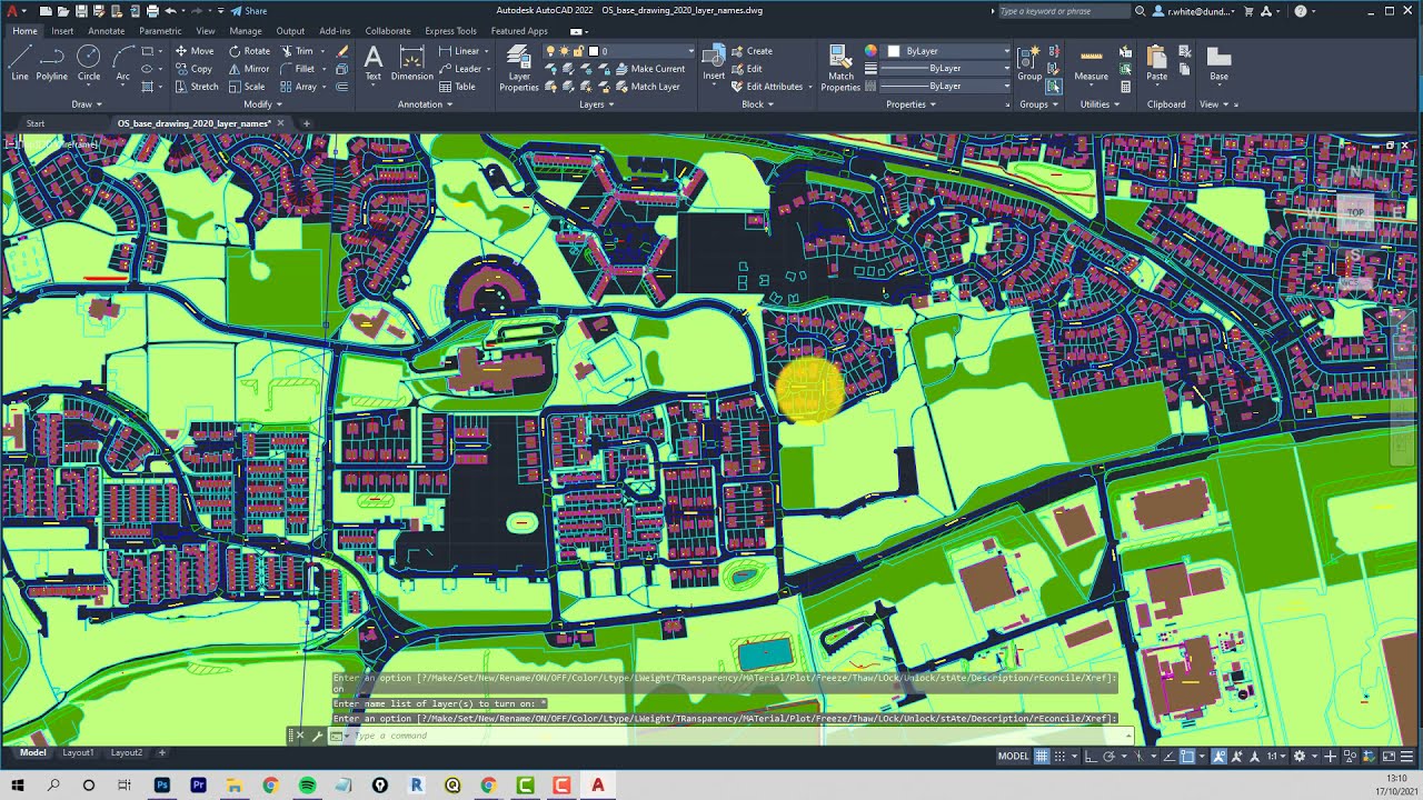 Digimap Ordnance Survey Mastermap to PhotoShop
