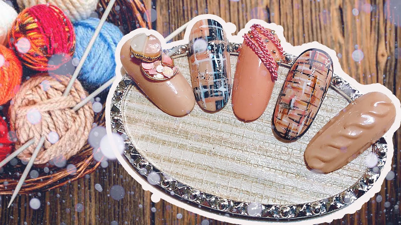 The Simplest Way To Draw Wool Texture On Nails | Yen Dao Beauty