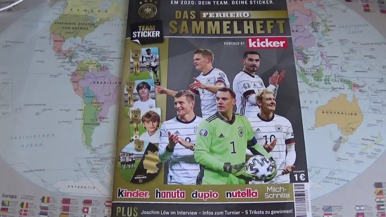 Ferrero DFB Teamsticker EM 2020 - Sammelheftupdate+meine doppelten Sticker!!!
