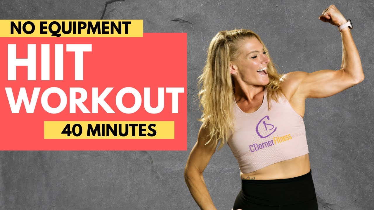 40 Minute HIIT Cardio Workout | No Equipment | Get FIT NOW!
