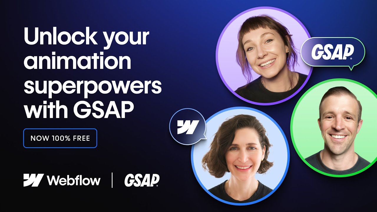 Webflow Just Made GSAP Free for Everyone — Here’s Why It Matters 🚀
