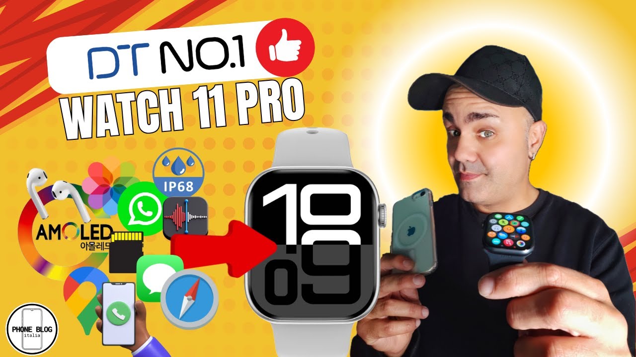 DT WATCH 11 PRO smartwatch, molto più di un clone dell'Apple Watch series 11, per Android e iPhone