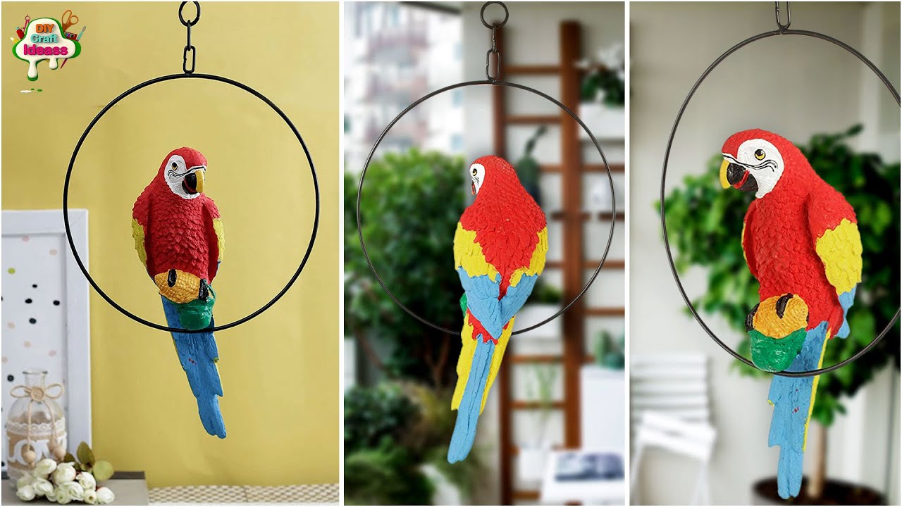 Best out of waste | Birds wind chimes diy idea | Parrot diy idea | Arush diy craft ideas