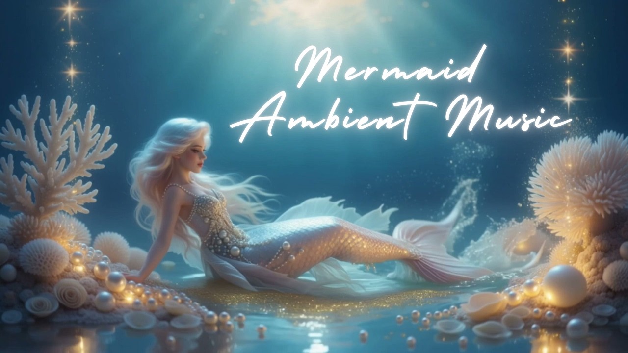 Mermaid Resting Among Corals | Mermaid Ambient Music for Calm Background | 3 Hours