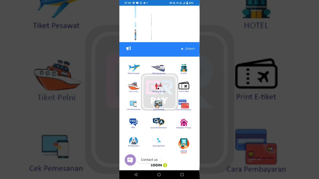 TAMPILAN MENU my QRPAY