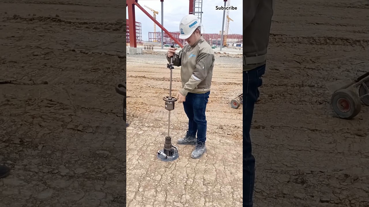 Foundation compaction testing: Is that fun? #tools #work #technology #shorts