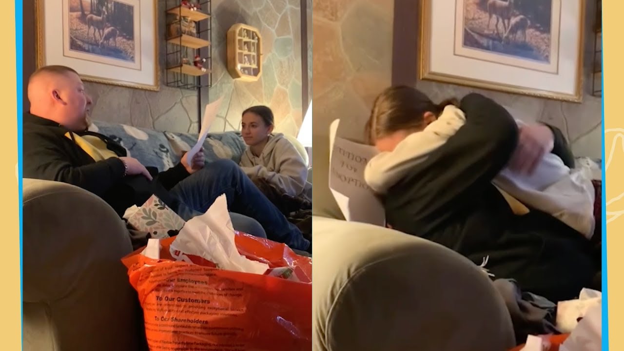 Stepdad Gives Heartfelt Speech Before Gift Reveals Adoption Request