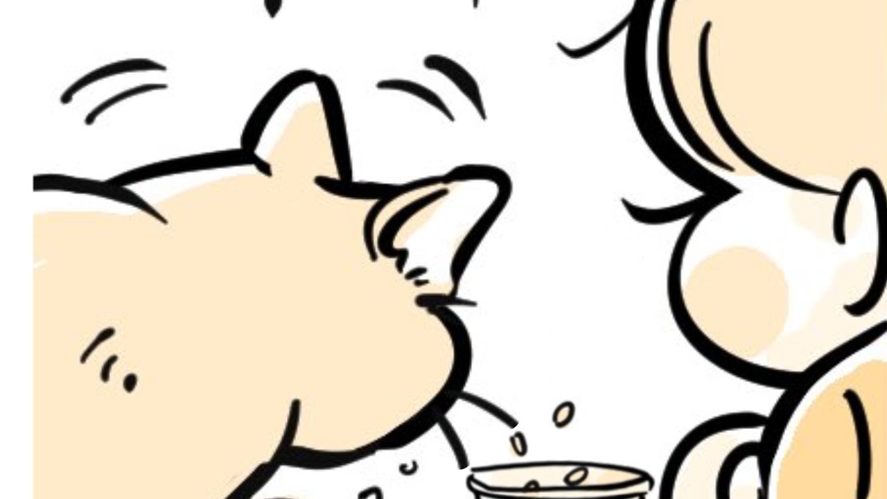 第186話　にゃんにゃんにエサをあげる １歳児 【育児漫画】