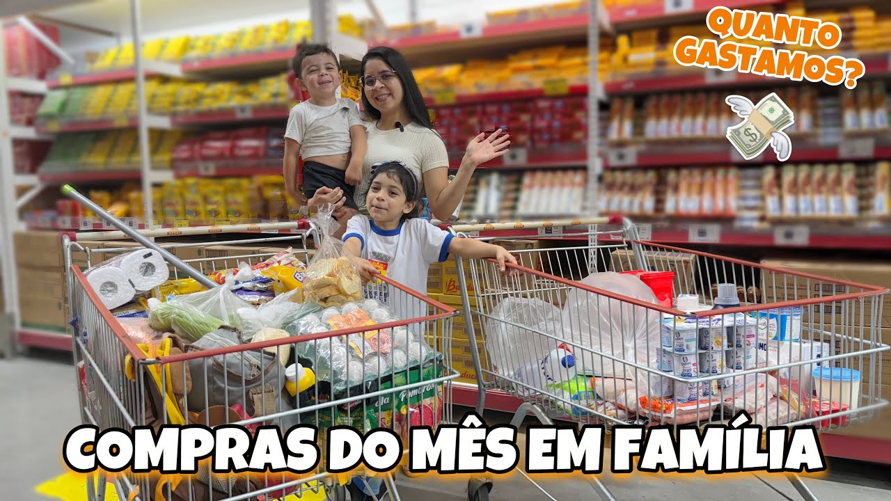 COMPRA COMPLETA PARA UMA FAMÍLIA DE 4 PESSOAS NO ATACADISTA EM 2025 - QUANTO CUSTA? 