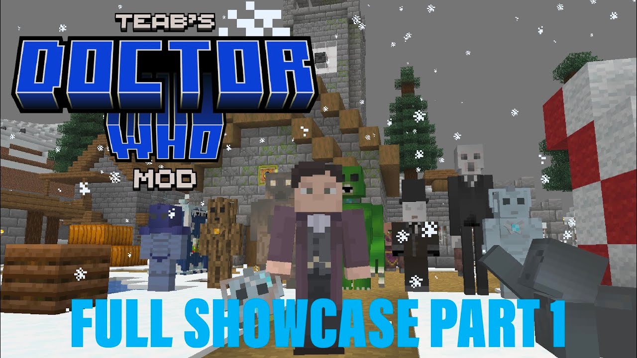 Teab’s Doctor Who Mod: Full Showcase Part 1 (Mobs, Items, and Blocks)