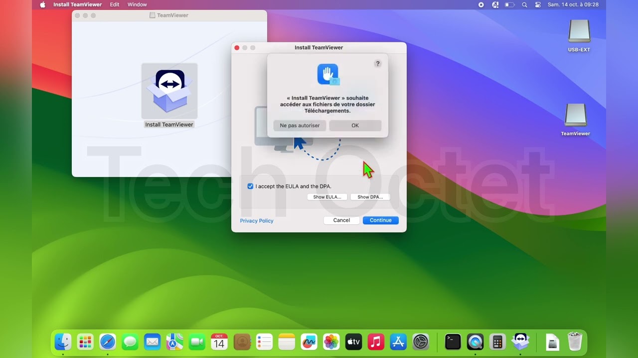 Installation TeamViewer sur macOS