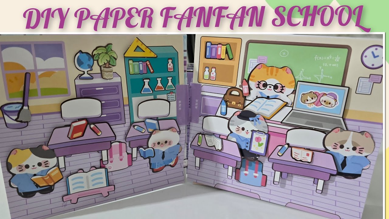 Handmade Quiet Book: Welcome to the Cute Cats’ School! 🐱📘