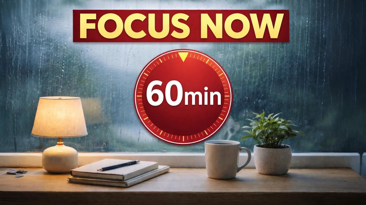 STOP Procrastinating ⏳ 1 Hour Deep Focus Session (60 Min Timer)