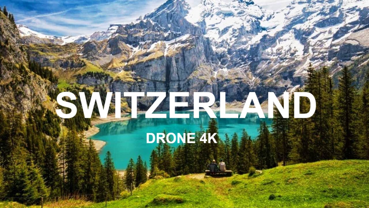 Alpes, Suiza Drone 4k | Landscapes | lagos, ciudades y montañas