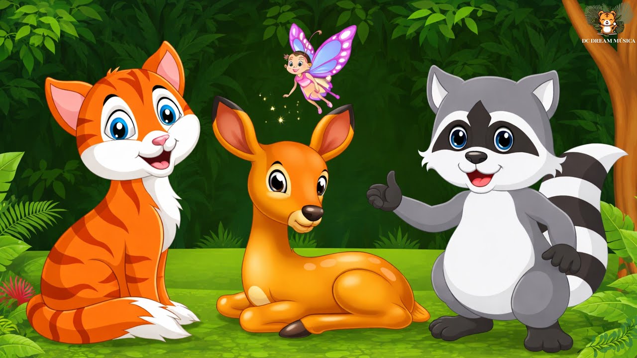 Lovely Animal Sounds: Cat, Deer, Raccoon, Bison, Butterfly, Camel - Animals Moment