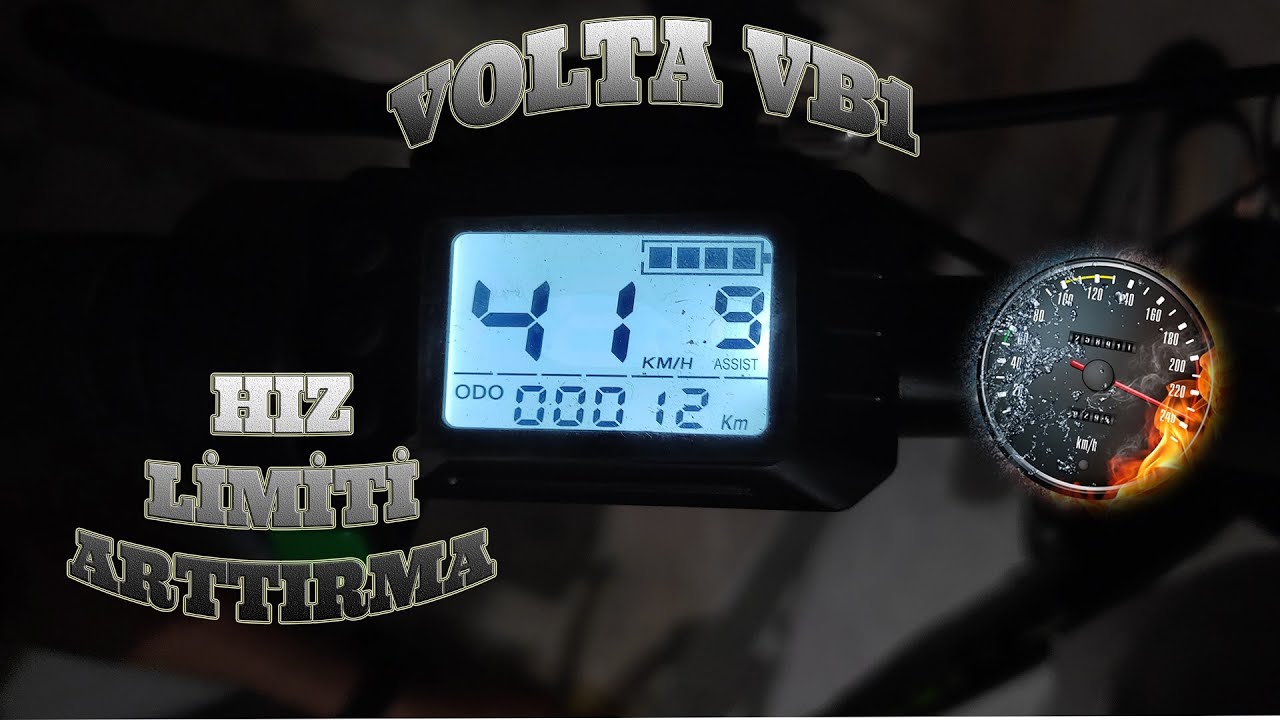Bim Volta VB1 Elektrikli Katlanır Bisiklet Hız Limiti Arttırma