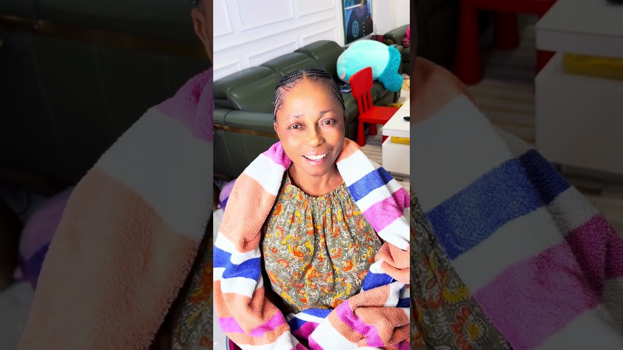 Grandma even got her baby hair laid, omugwo ready, soft life activated! ✨💆🏾‍♀️