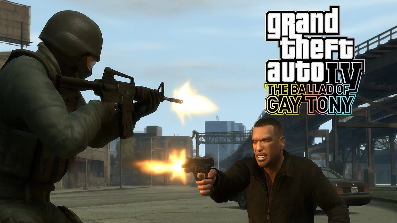 Массвая перестрелка на миссие  Going Deep GTA 4 The Ballad of Gay Tony