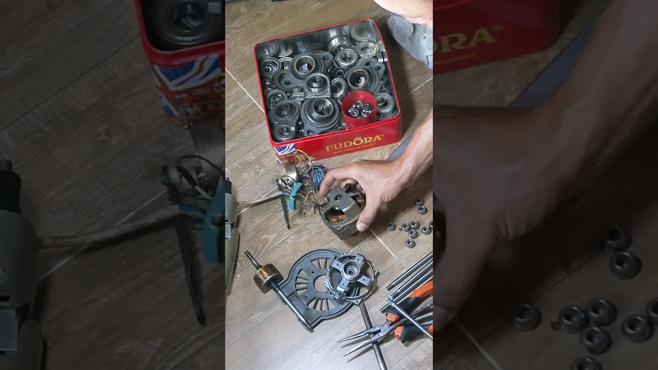 Tại sao KHÔNG NÊN chế vòng bi-bạc đạn thay cho bạc-sơmi quạt điện gia đình.