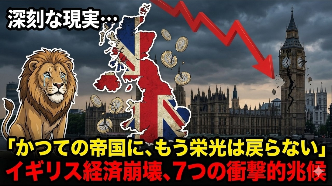 イギリス経済崩壊の7つの兆候｜かつての大英帝国に今、何が起きているのか
