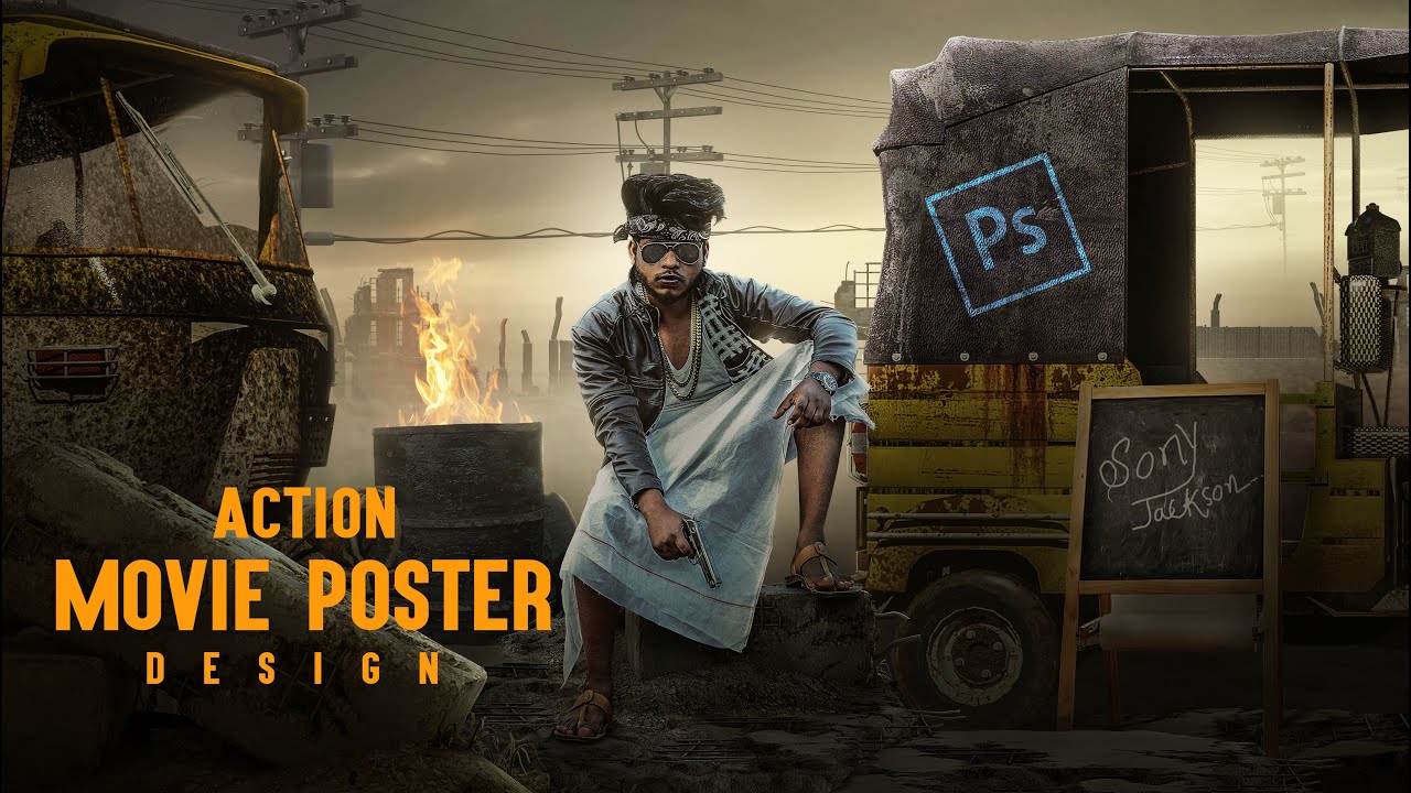 Photoshop Tutorial / Movie Poster Design / Photo Manipulation Tutorial / Photoshop Manipulation