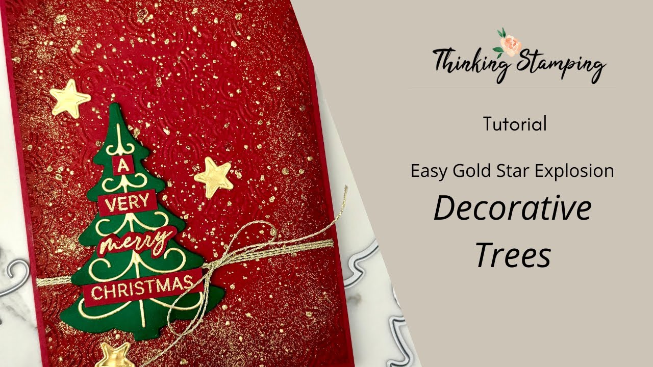 Tutorial | Starry Gold Explosion Decorative Trees