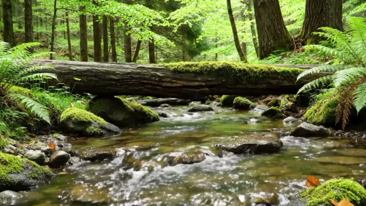 Peaceful Forest Stream Sounds | Relaxing Nature Ambience for Sleep, Study, Focus & Meditation