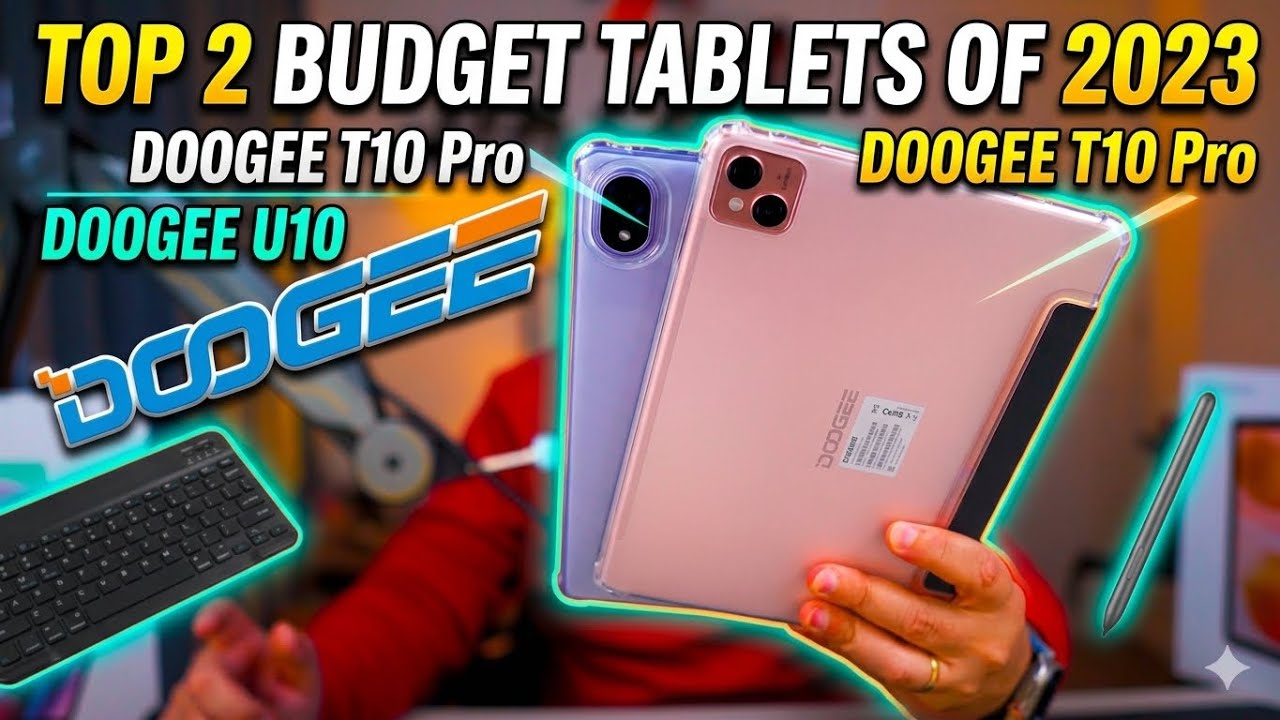 Два лучших бюджетных планшета 2023 года: Doogee T10 Pro и U10