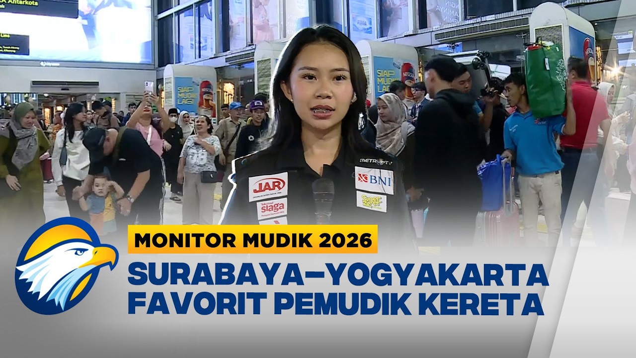 Surabaya hingga Yogyakarta Jadi Tujuan Favorit Pemudik Kereta - [Monitor Mudik 2026]