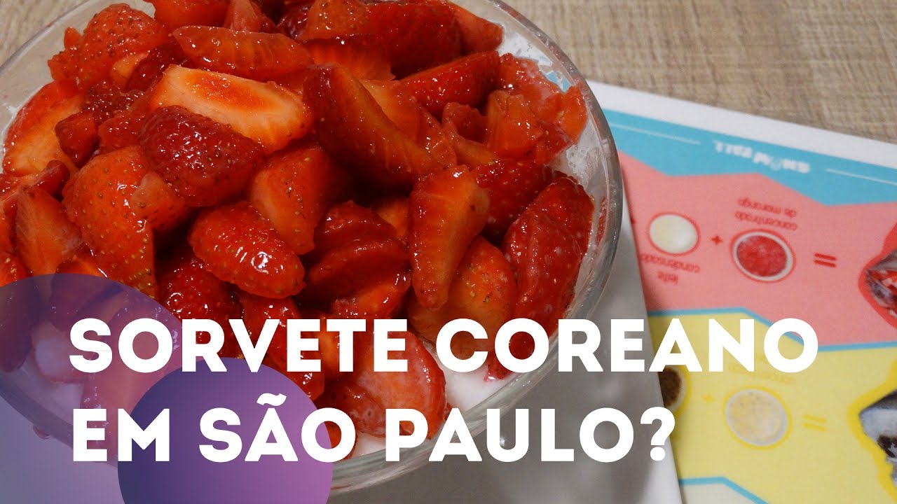 O melhor sorvete coreano da vida! - Sabores coreanos no Brasil - KIN x SnowFall